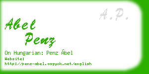 abel penz business card